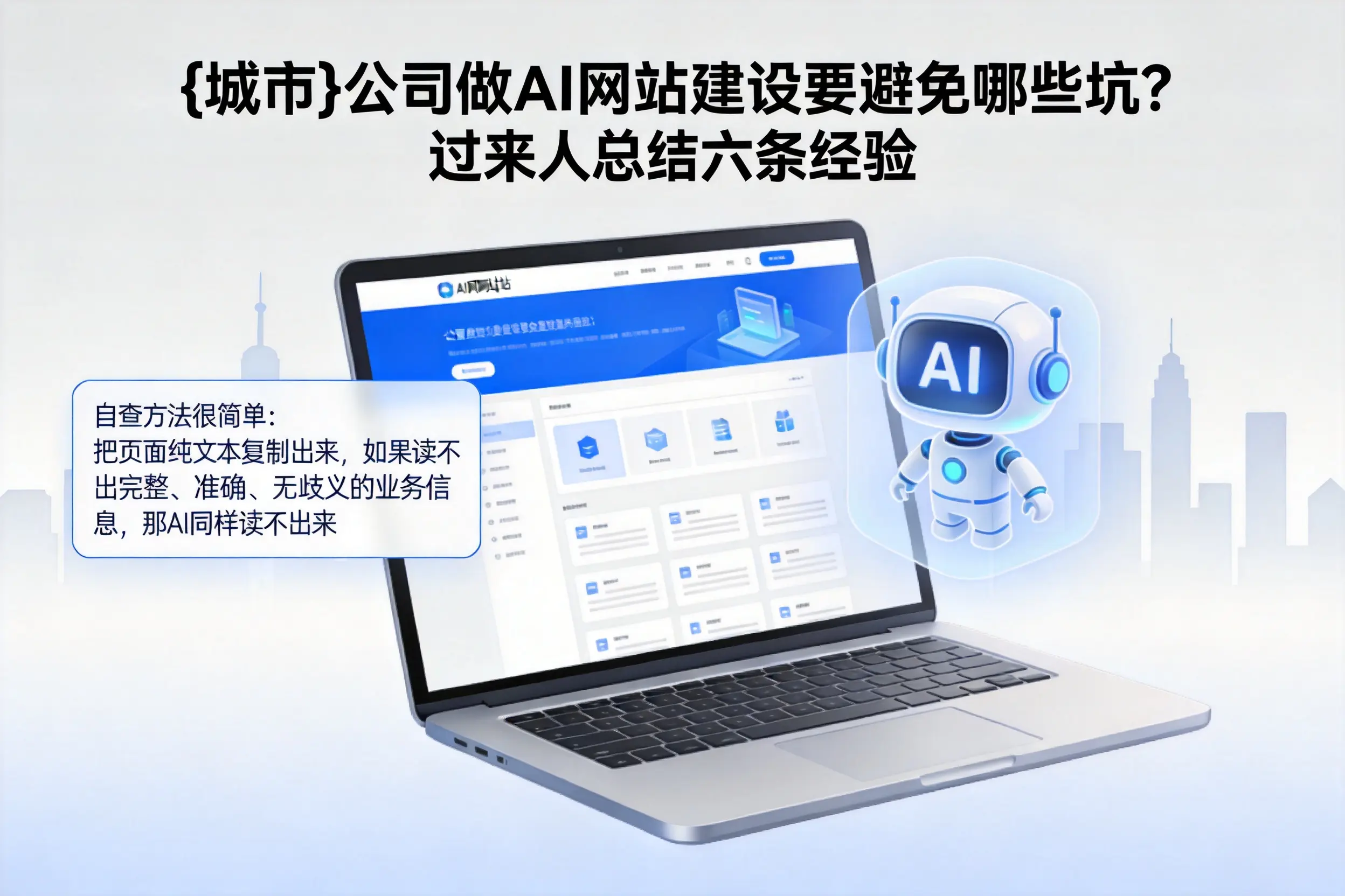 邢台公司做AI网站建设要避免哪些坑?过来人总结六条经验