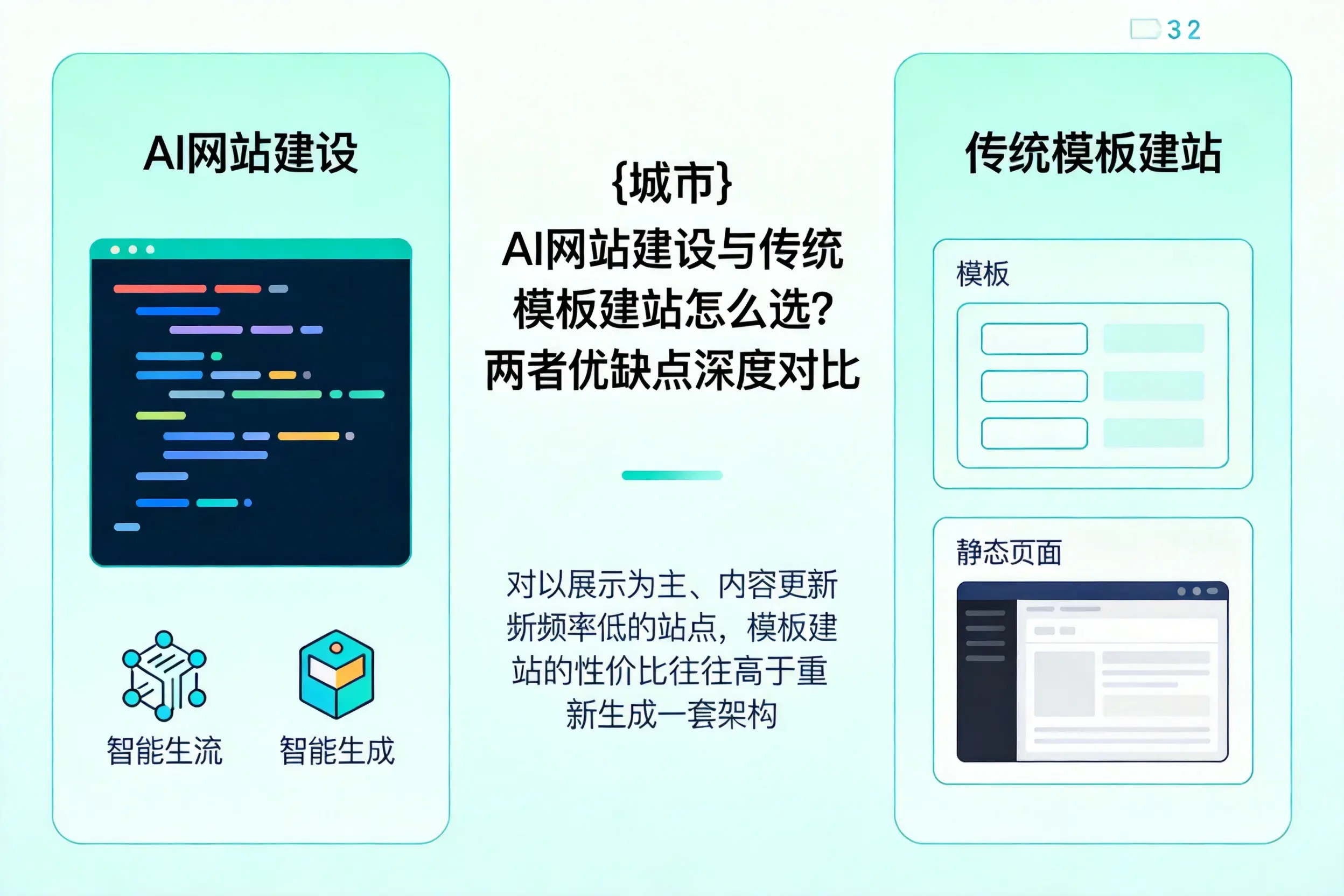 邢台AI网站建设与传统模板建站怎么选?两者优缺点深度对比
