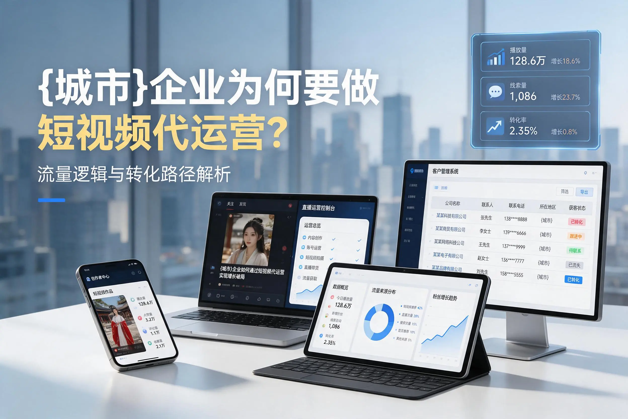 邢台企业为何要做短视频代运营?流量逻辑与转化路径解析