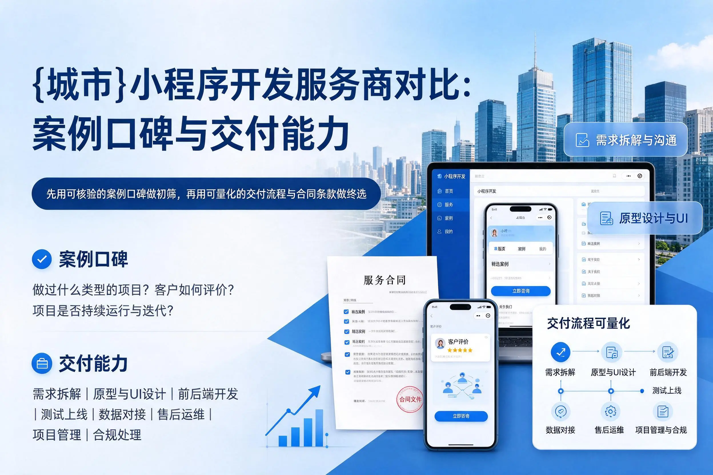 邢台小程序开发服务商对比:案例口碑与交付能力
