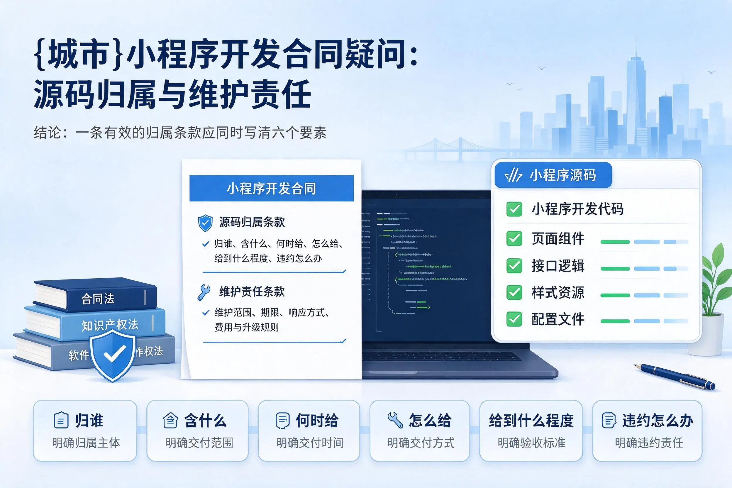 邢台小程序开发合同疑问：源码归属与维护责任
