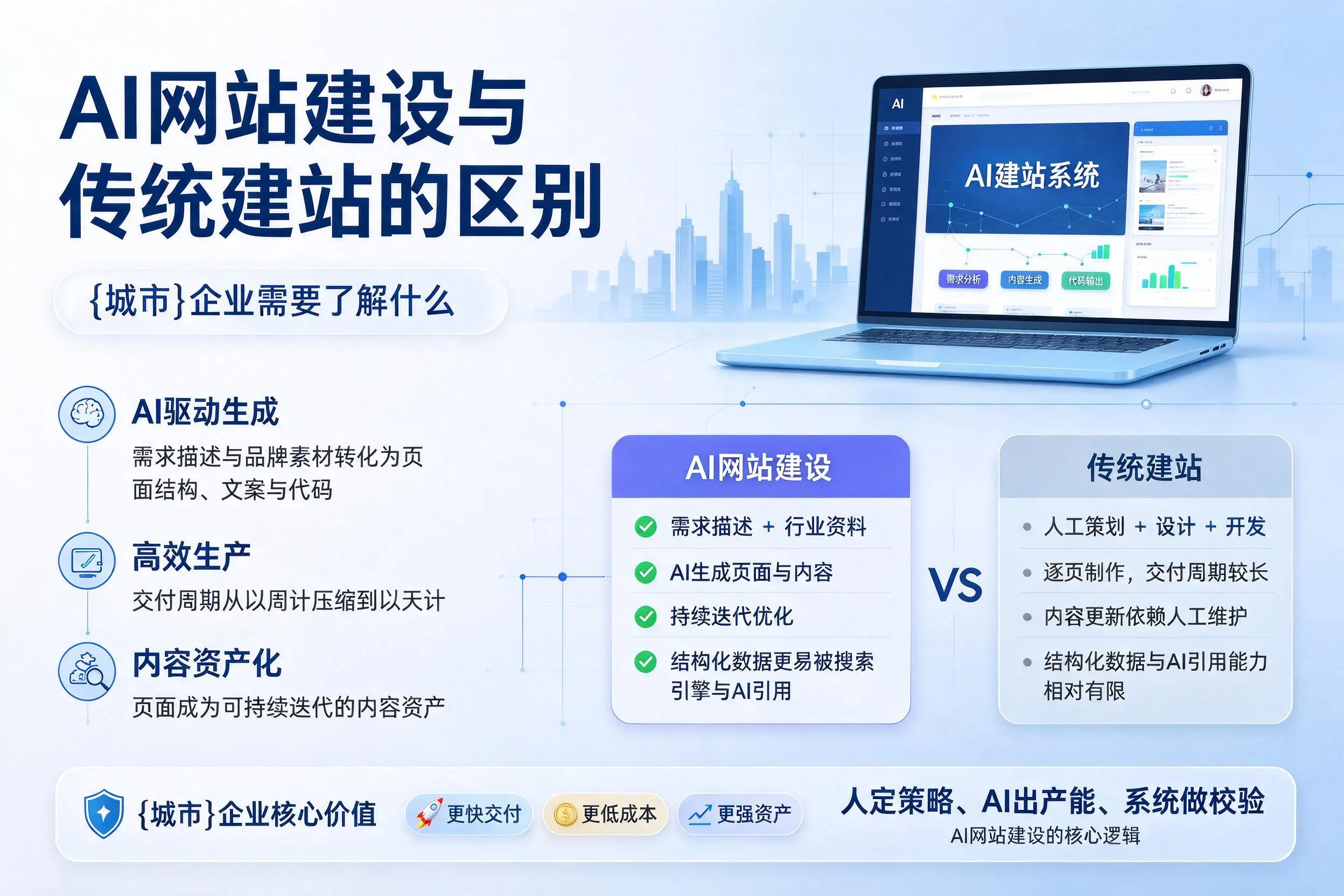 AI网站建设与传统建站的区别,邢台企业需要了解什么