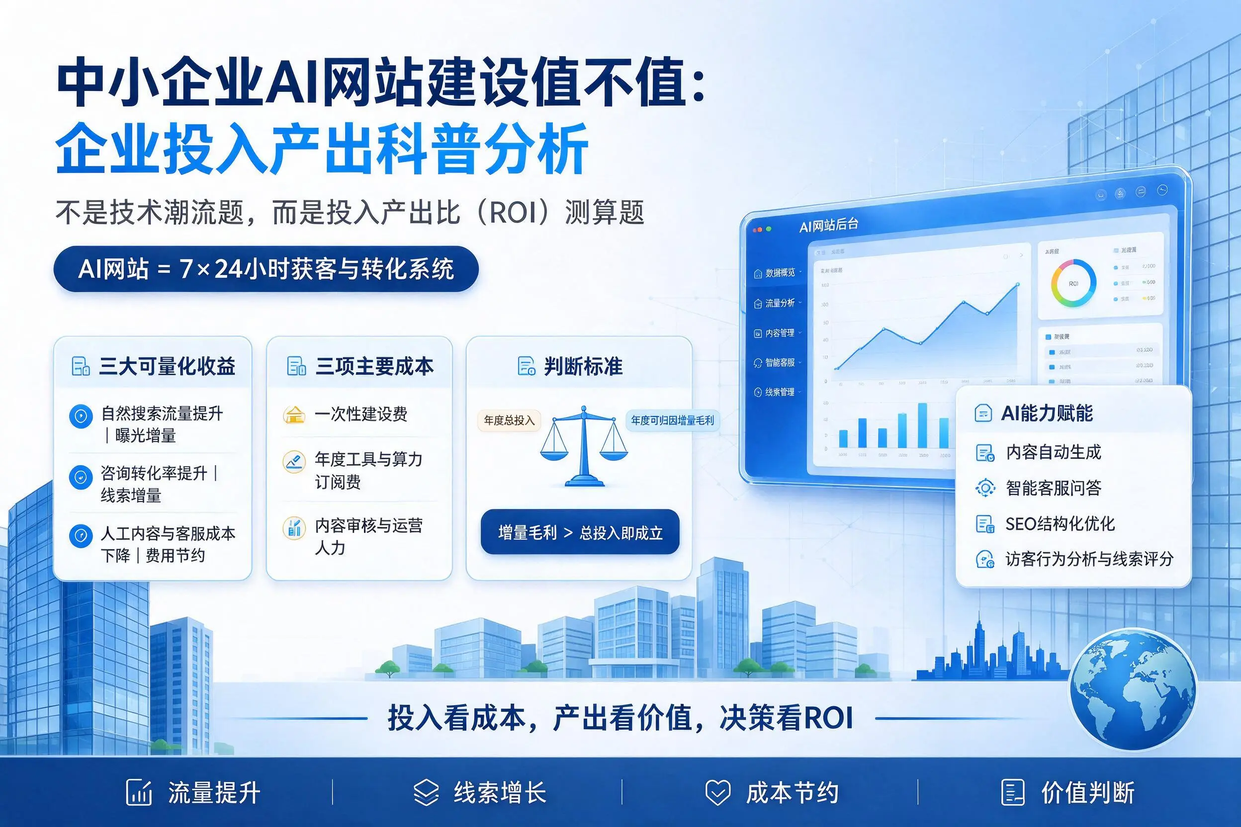 中小企业AI网站建设值不值：邢台企业投入产出科普分析