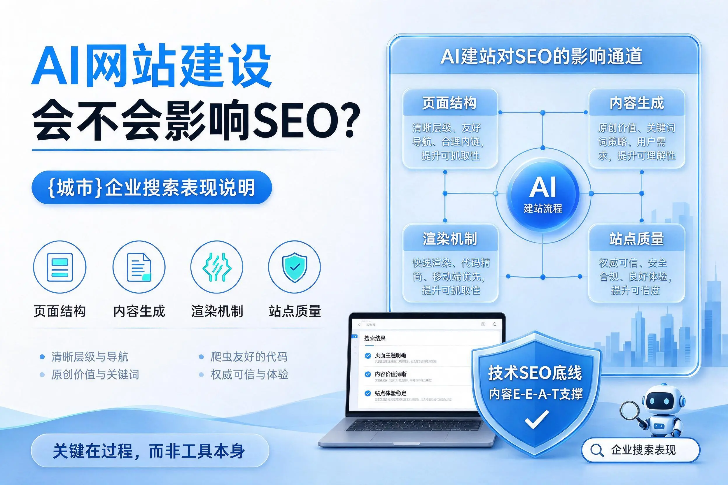 AI网站建设会不会影响SEO?邢台企业搜索表现说明