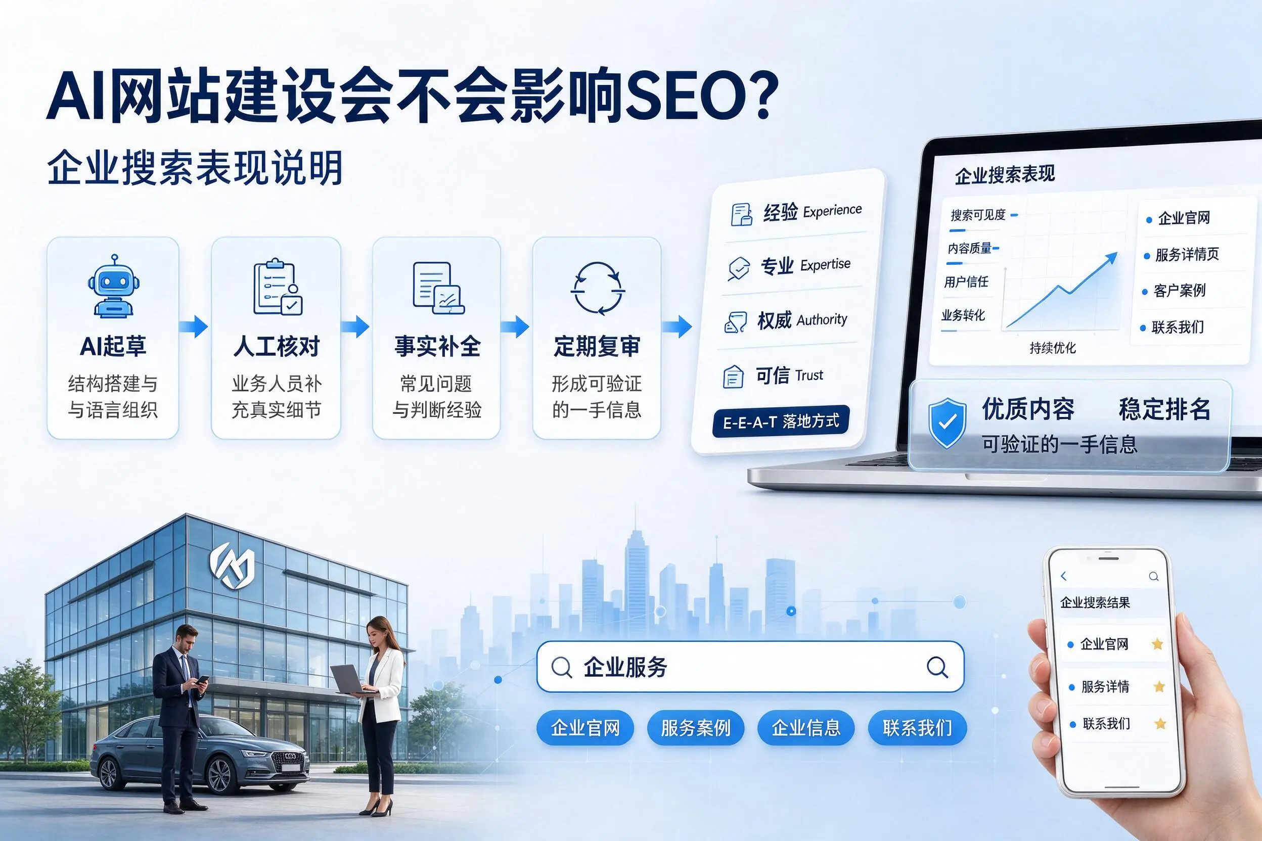 AI网站建设会不会影响SEO?邢台企业搜索表现说明