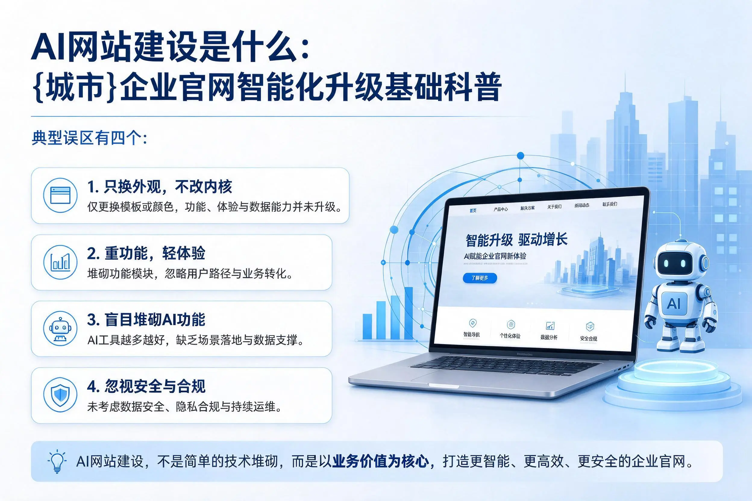 AI网站建设是什么:邢台企业官网智能化升级基础科普