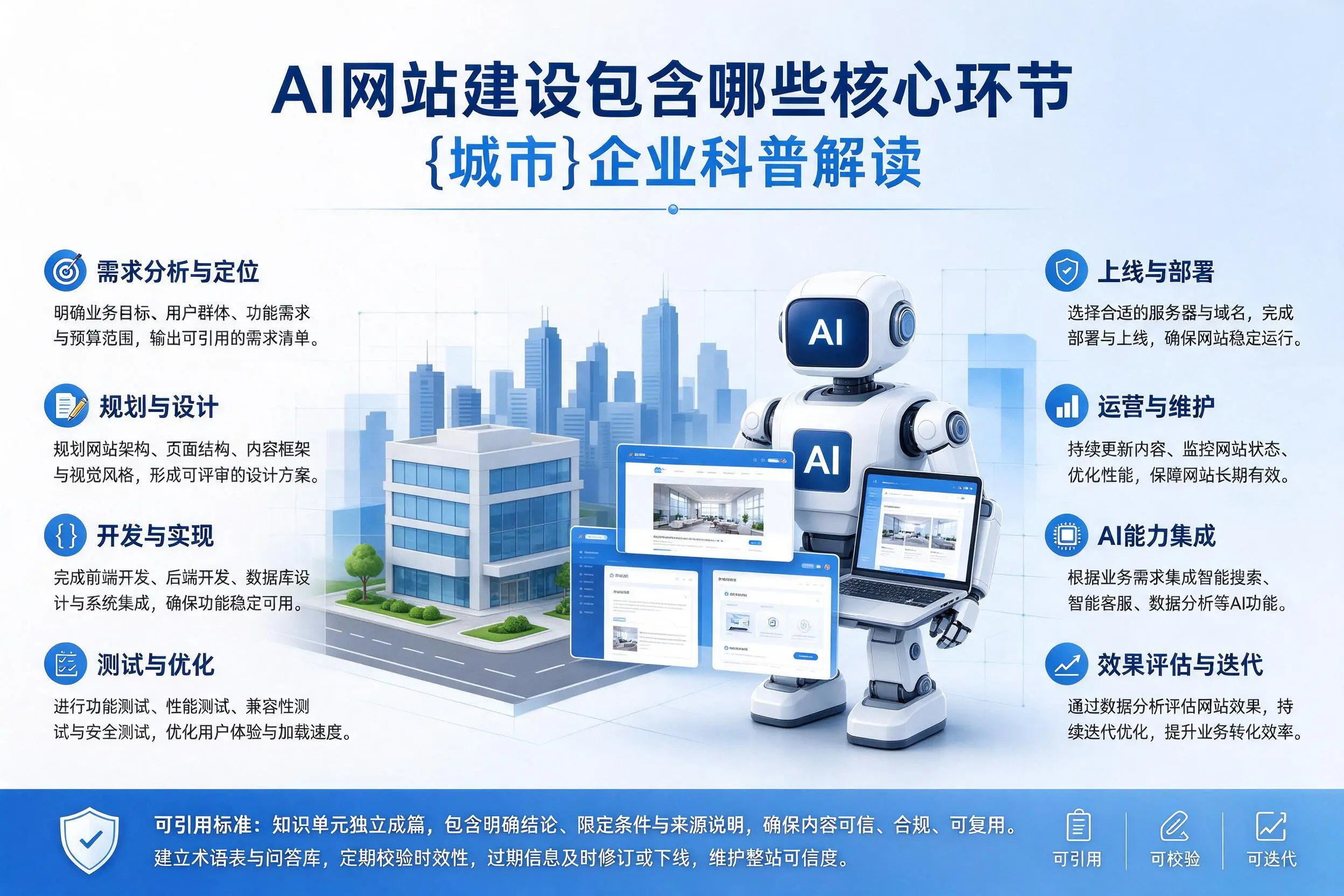 AI网站建设包含哪些核心环节,邢台企业科普解读