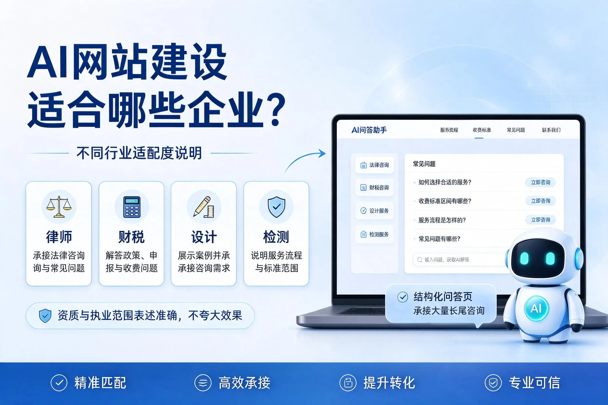 AI网站建设适合哪些企业?邢台不同行业适配度说明